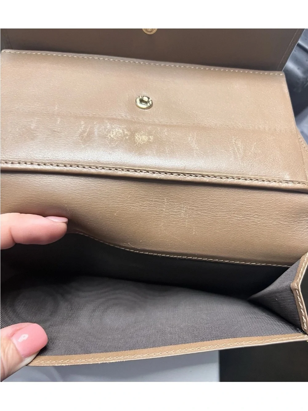 Authentic Gucci GG Canvas Web Stripe Continental Wallet Beige Pink w/Entrupy COA - Picture 5 of 10